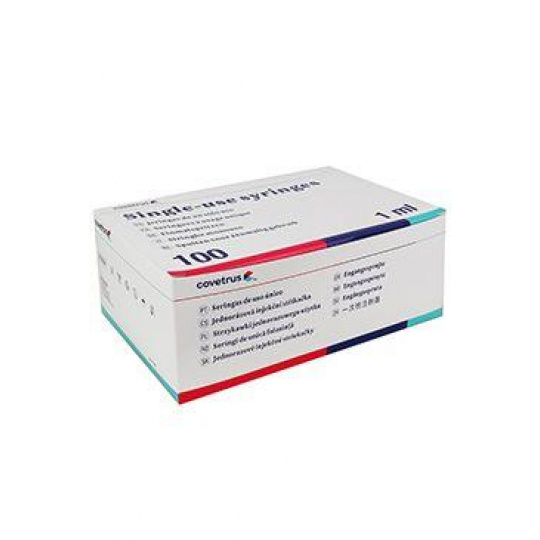 Striekačka inj CVET 1ml 2-dielna Luer 100ks