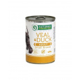 Natures P KONZERVA dog adult Teľacie & Kačacie malé plemeno 400 g