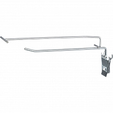 Háčik jednoduchý, s úchytom na cenovku, 20 cm, strieborná