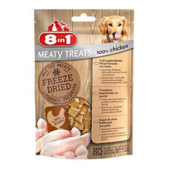 Pochúťka 8in1 Meaty Treats FD Chicken 50g Pochúťka 8in1 Meaty Treats FD Chicken 50g
