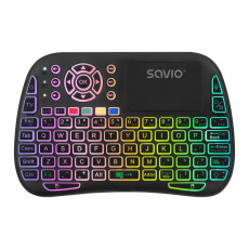 Savio SAVMKW-04 klávesnice pro mobilní zařízení QWERTY Americká angličtina USB typu C Černá