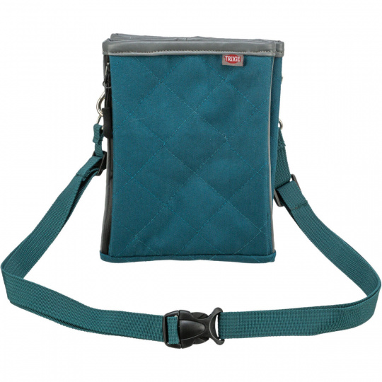 TWIN, taštička na maškrty, 15 x 18 x 2,5 cm, bavlna/polyester, petrolejová TWIN, taštička na maškrty, 15 x 18 x 2,5 cm, bavlna/polyester, petrolejová