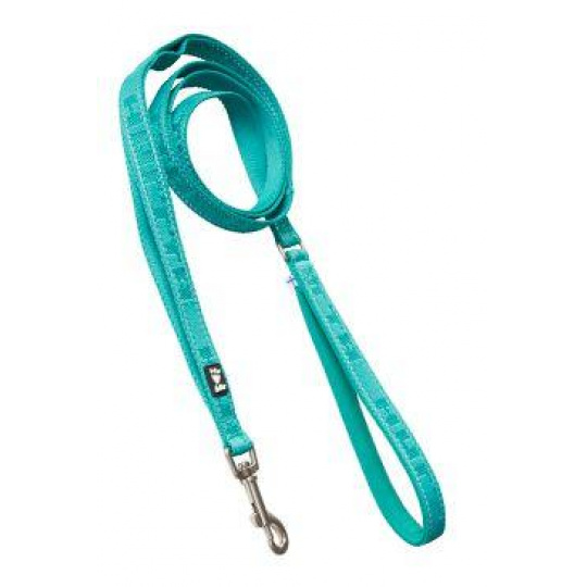Vodítko Hurtta Casual Reflect. ECO pávia zel.180cm/20mm