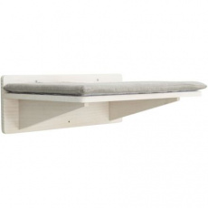 Podesta s vankúšom, prvok na stenu, 50 x 17,5 x 36,5 cm, biela Podesta s vankúšom, prvok na stenu, 50 x 17,5 x 36,5 cm, biela