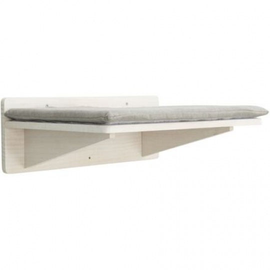 Podesta s vankúšom, prvok na stenu, 50 x 17,5 x 36,5 cm, biela Podesta s vankúšom, prvok na stenu, 50 x 17,5 x 36,5 cm, biela