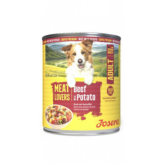 Josera konzerva Dog Meat Lovers Beef with Potato NEW 800 g