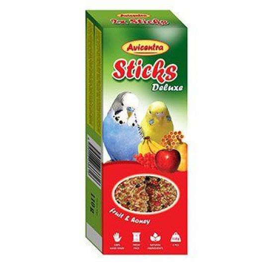 Avicentra tyčinky andulka - ovocie+med 2ks Avicentra tyčinky andulka - ovocie+med 2ks