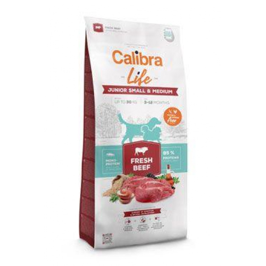 Calibra Dog Life Junior Small&Medium Fresh Beef 12kg Calibra Dog Life Junior Small&Medium Fresh Beef 12kg