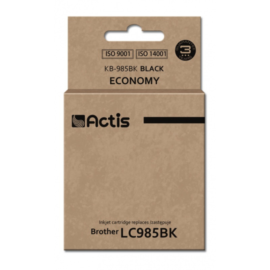 Actis KB-985Bk (náhradní inkoust Brother LC985BK; standardní; 28 ml; černý)