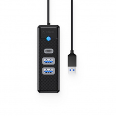 ORICO HUB USB-A, 2x USB-A (2x3.1), USB-C, 5 GBPS, PWC2U-U3-015-BK-EP