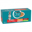 Nestlé PURINA ONE cat Multipack Sterilcat mini filety s hovädzím & kuraťom & lososom & morkou v šťave 40 x 85g