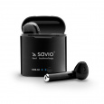 SAVIO TWS-02 Bezdrátová sluchátka Bluetooth, černá