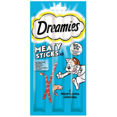 DREAMIES Meaty Sticks Salmon - pamlsek pro kočky - 30 g