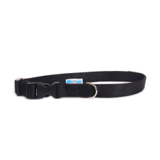 MATTEO Collar Plastic Buckle Black 30-55 cm - obojek pro psy