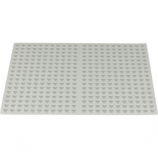 Podložka na pečenie SRDIEČKA, 38 x 28 cm, silikón, ružová