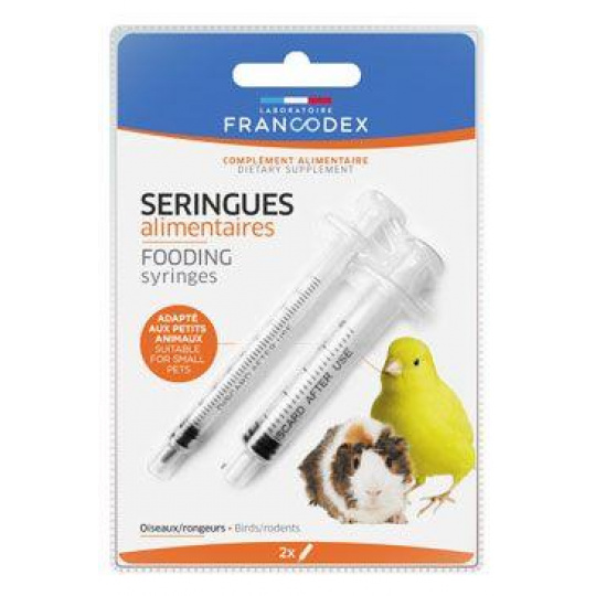 Francodex Kŕmne striekačky pre hlodavce, vtáky 2ks