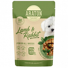 ARATON Junior Dog All Breeds KAPSIČKA s jahňacím a králikom, všetkých plemien, 500 g ARATON Junior Dog All Breeds KAPSIČKA s jahňacím a králikom, všetkých plemien, 500 g