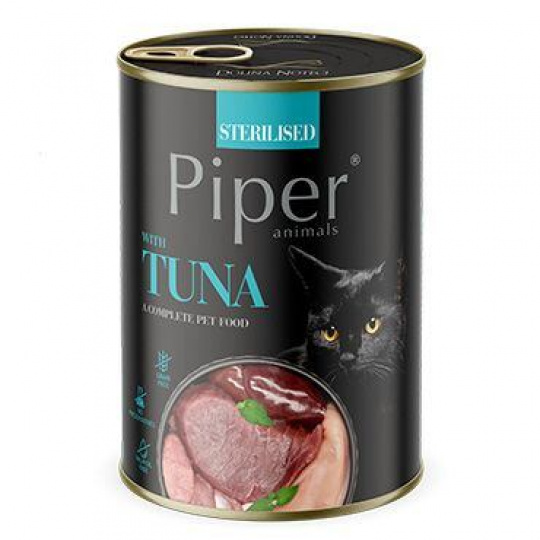 NEW PIPER CAT konzerva pre sterilizované mačky, s tuniakom, 400g