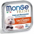 MONGE FRESH - paštéta a kúsky s morčacím mäsom 100 g pre psy