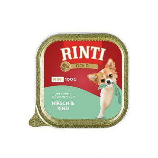 Rinti Dog Gold Mini vanička jeleň+hovädzie 100g Rinti Dog Gold Mini vanička jeleň+hovädzie 100g