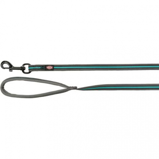 Stopovacie vodítko FUSION, pogumované, M-XL: 15 m/ 17 mm, grafit/oceán Stopovacie vodítko FUSION, pogumované, M-XL: 15 m/ 17 mm, grafit/oceán