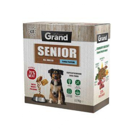 GRAND Dry Senior tuňák 2,5kg