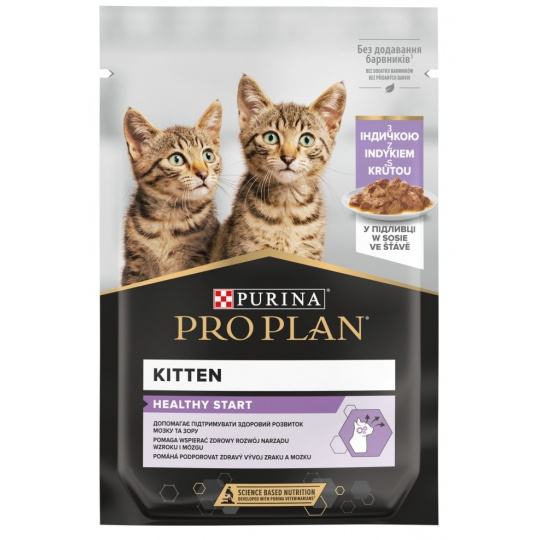 PURINA Pro Plan Kitten Turkey - vlhké krmivo pro kočky - 85 g