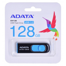 ADATA DashDrive UV128 128GB USB paměť USB Typ-A 3.2 Gen 1 (3.1 Gen 1) Černá, Modrá