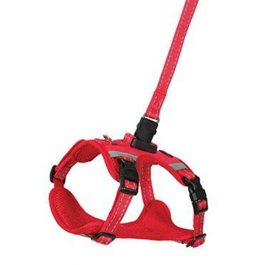 Postroj pes s vodítkom 2m CLIP&GO červená M Zolux Postroj pes s vodítkom 2m CLIP&GO červená M Zolux