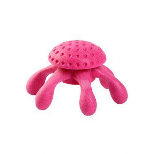 Hračka pes OCTOPUS MINI pláv. z TPR ružová Kiwi