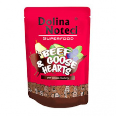 DOLINA NOTECI SUPERFOODS hovädzie a husacie srdiečka kapsička pre psy 300 g DOLINA NOTECI SUPERFOODS hovädzie a husacie srdiečka kapsička pre psy 300 g