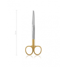Nožnice chirurgické, zahnuté TC 145 mm