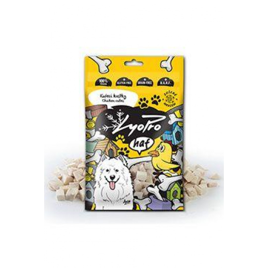 Lyopro DOG pôv. mrazom sušené Kuracie kocky 50g