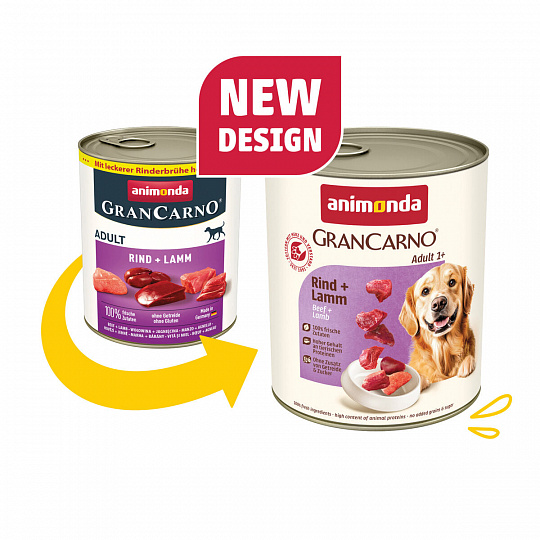GRANCARNO Adult - hovädzie, jahňacie 800g