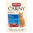 Carny Adult 85 g hovädzie + perlička, kapsička pre mačky