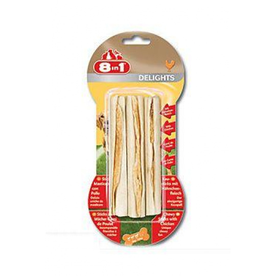 Pochúťka 8in1 Delights Chicken Sticks 3ks Pochúťka 8in1 Delights Chicken Sticks 3ks