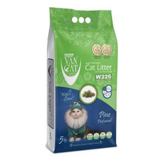 Podstielka Vancat stelivo bentonit Pine 5kg Podstielka Vancat stelivo bentonit Pine 5kg