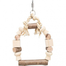 Drevená hojdačka s ozdobami TRIXIE Drevená hojdačka s ozdobami TRIXIE