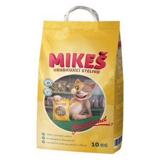 Mikeš Standard Podstielka mačka pohlc. pachu 10kg Mikeš Standard Podstielka mačka pohlc. pachu 10kg