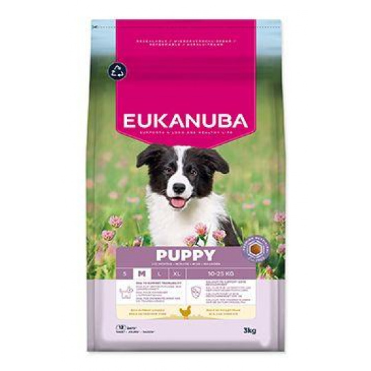 Eukanuba Dog Puppy Medium rich in fresh Chicken 3kg