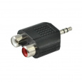 SSQ HA6 - adaptér, 2 x RCA samice - 3,5 mm stereo jack konektor