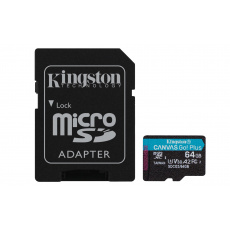 Kingston Technology Canvas Go! Plus 64 GB MicroSD UHS-I Třída 10