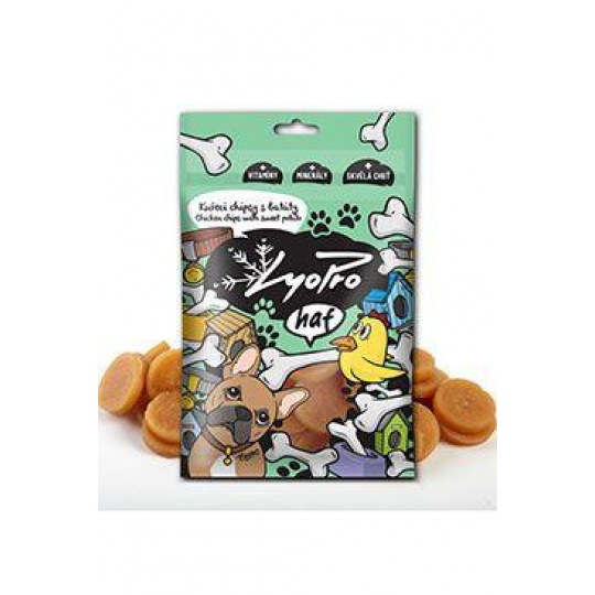 Lyopro DOG pôv. sušené Kuracie chipsy s batatmi 70g