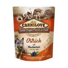 Carnilove dog Kapsička Paté Pštros s Černicami 12 x 300 g