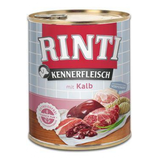 Rinti Dog Kennerfleisch konzerva telecí 800g