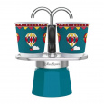 Kávovar Bialetti Mini Express Winter Wonderland 2TZ se dvěma 90 ml šálky Vícebarevný