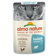 Almo Nature Holistic Urinary help - vlhké krmivo pro dospělé kočky s kuřecím masem - 70g