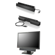 Lenovo USB Soundbar Černá 2.0 kanály/kanálů 2,5 W