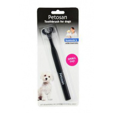 Petosan zubná kefka dvojhlavá pre psy Small