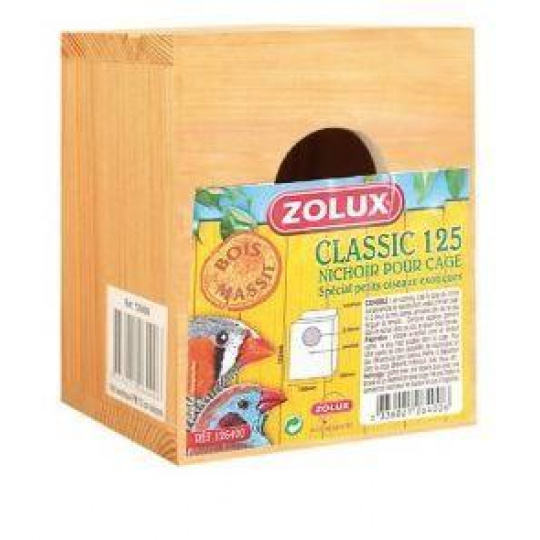 Búdka hniezdiaca CLASSIC 125 pre vtáky, drevená Zolux Búdka hniezdiaca CLASSIC 125 pre vtáky, drevená Zolux